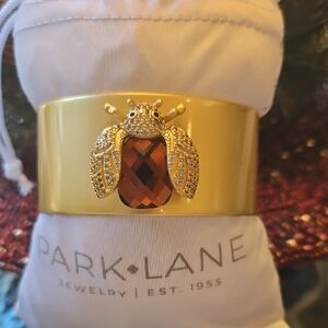 Park Lane Queen Gold Cuff with Amber Accent